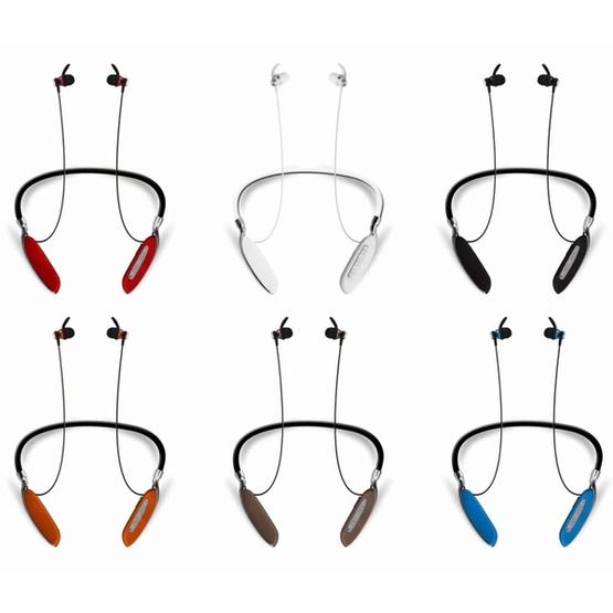 V89 Steel Wire Cord Earbuds Wireless Bluetooth V4.2 Sports Gym HD Stereo Headset with Mic(Red)
