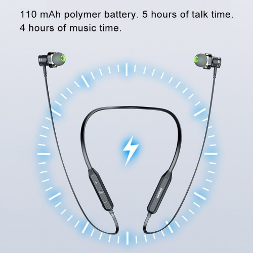 ipipoo GP-2 Quad-Core Dual-dynamic Drivers Sports Wireless Bluetooth V4.2 Earphone Neck Halter Style In-ear Headset Black